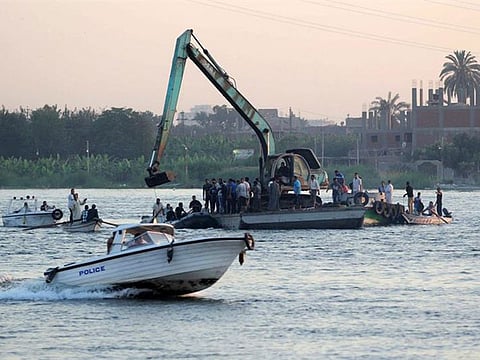  The picnic boat sank off Cairo on Tuesday, leaving five dead and 10 others injured. A Saudi family together with an Egyptian family were riding the boat when it sank.