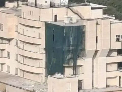 The guesthouse where the explosion occurred, killing Haniyeh at 2am on Wednesday. 