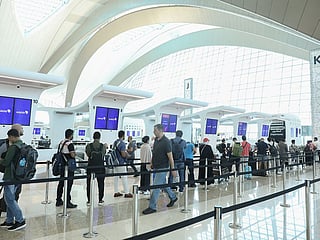 A scene at Zayed International Airport in Abu Dhabi last year. 