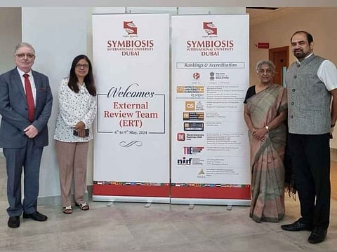 Dr. Amitabh Upadhya, Executive Director, Symbiosis International University, Dubai;  Dr. Vidya Yeravdekar, Pro-Chancellor, Symbiosis International (Deemed University) & Principal Director, Symbiosis;  Dr. Rajani Gupte, Advisor, Symbiosis and  Dr. Ramakrishnan Raman, Vice Chancellor, Symbiosis International (Deemed University)