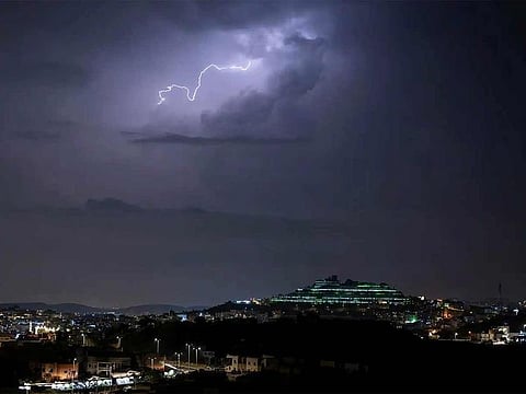 Most parts of Saudi Arabia are forecast to experience moderate-to-heavy thunderstorms until Monday.