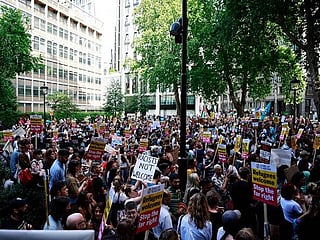 Anti-racism protesters rally across UK