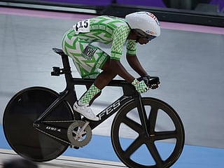 German Olympic team helps out Nigerian Olympian by lending a bike to compete