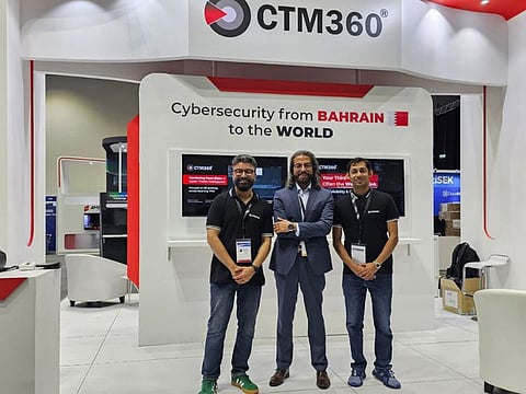 Vinod Johnson, Business Development Lead, Mirza Asrar Baig, CEO & Founder of CTM360, and Arsalan Iqbal, Director.
