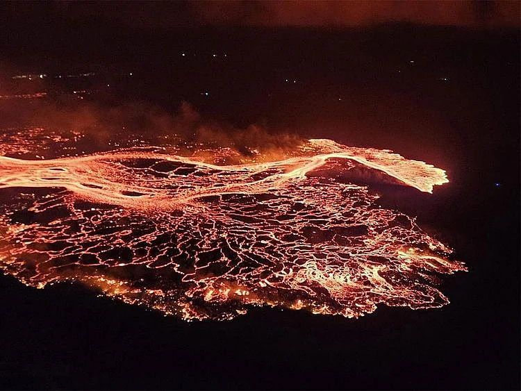 Volcano erupts in Iceland, sixth since December