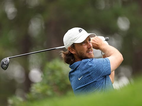 Tommy Fleetwood in action at the BMW Championship