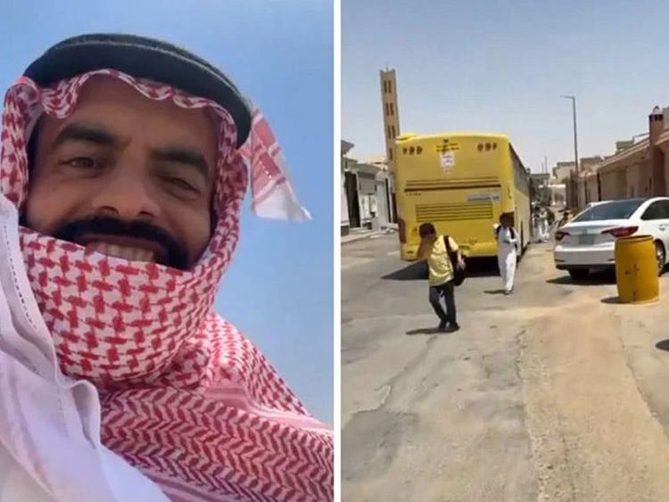 Al Enazi acknowledged support from some neighbours until a replacement bus was sent to take home some children whose parents did not come to pick them up.