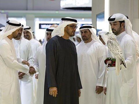 President His Highness Sheikh Mohamed bin Zayed Al Nahyan at ADIHEX on Wednesday