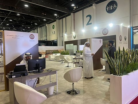 The driving license retrieval service is available till September 8 at Counter No.7 in the Arms Pavilion at the exhibition at ADNEC