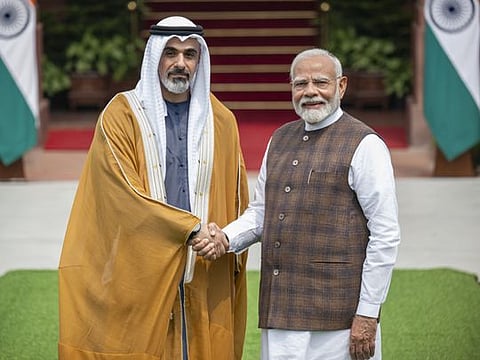 Photos: Sheikh Khaled’s visit to India