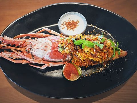 Gulf News Food Show's Lobster biryani