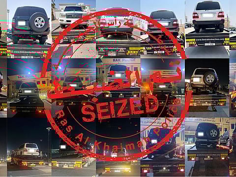 The vehicles did not have the permit to organise a procession to a tourist spot in Mina Al Arab area