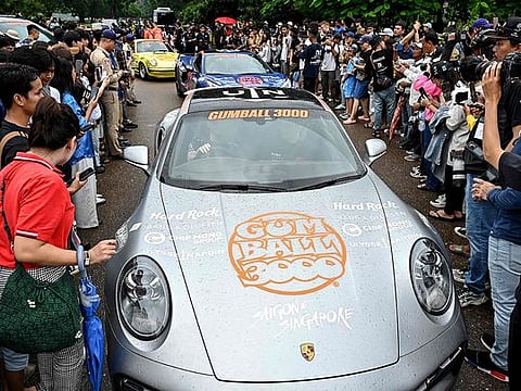 Photos: Supercars line up at Cambodia's Angkor Wat temples