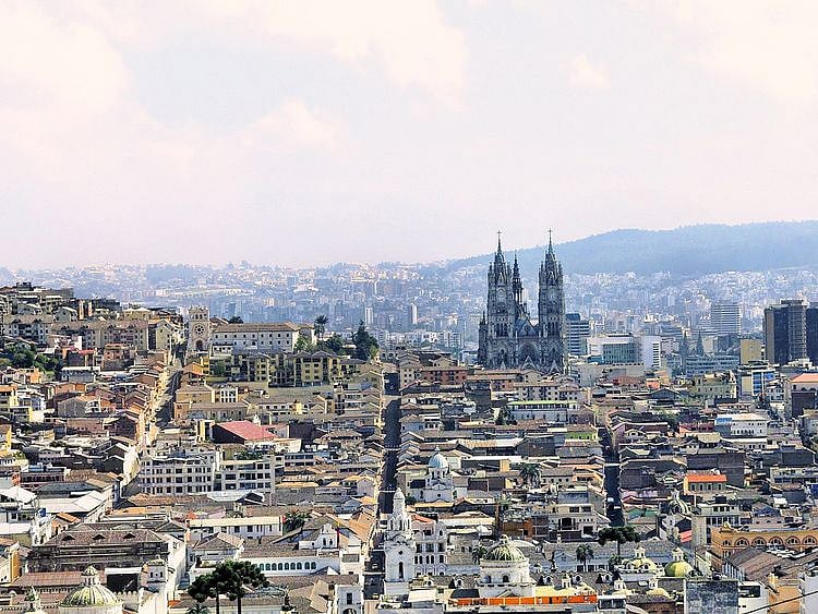 Quito city skyline
