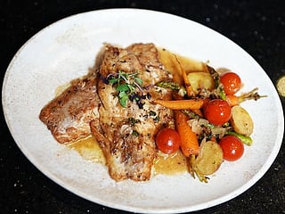 Gulf News Food Show's Turkish-style seabass with vegetables