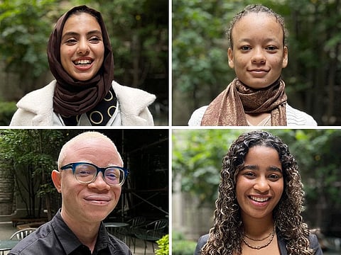 From top-left: Areej Essam, Maria Marshall, Alaine Perdomo and Emmanuel Jidisa. 