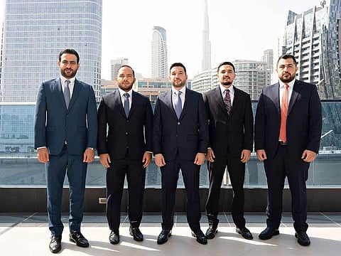 From left: Haider Al Mansouri, Head of Engineering, KASCO Developments;  Issa Abdul Rahman, CEO, KASCO Developments; Mustafa Al Kaissi, Chairman KASCO Developments; Marwan Al Kaissi, COO, KASCO Developments; Ramzi Batchoun, CFO, KASCO Developments.