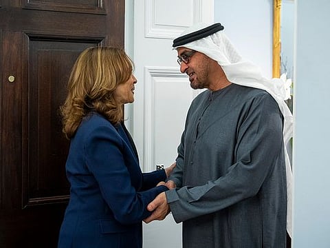 Watch: UAE President meets US VP Kamala Harris