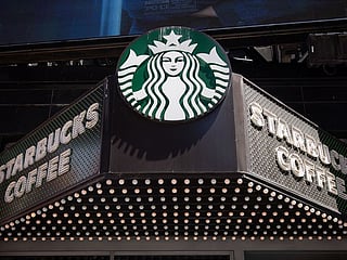 A Starbucks store.