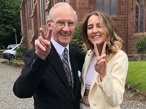 Tommy and Aoife Malone at her graduation in 2018.