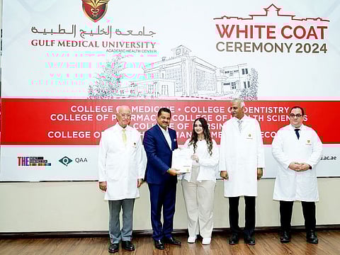 700 new health professionals sworn in during Gulf Medical University's 26th biggest white coat ceremony