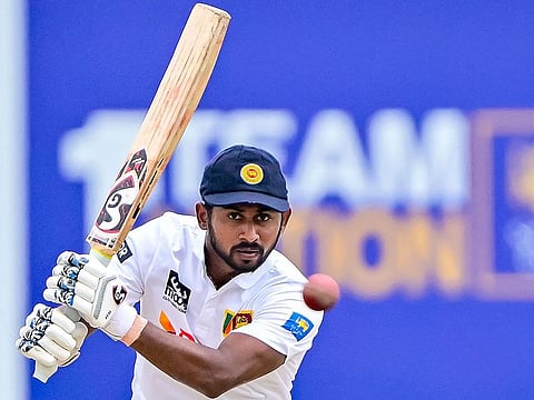 Sri Lanka's Kamindu Mendis scored unbeaten 182 during the second day of the second Test against New Zealand in Galle on Friday.