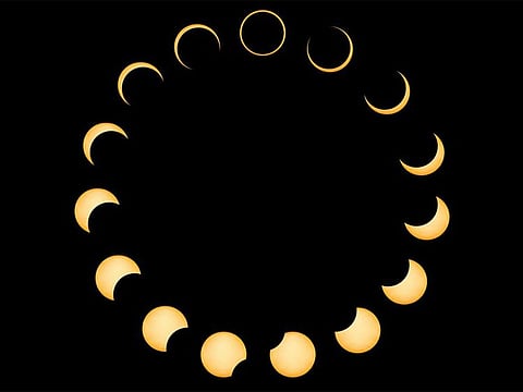 The eclipse will last more than three hours, from 1700 to around 2030 GMT, according to NASA.
