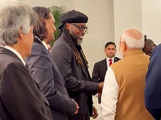 From Jamaica to India....: Legendary cricketer Chris Gayle meets PM Narendra Modi