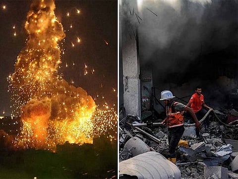 Photos: Israel strikes Gaza and Lebanon on anniversary of Oct 7