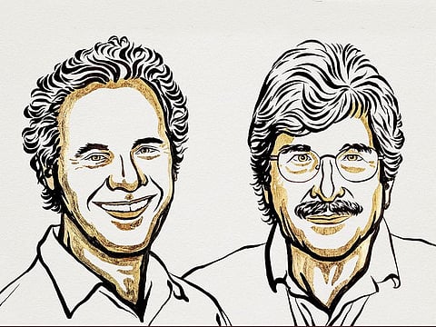 Nobel Prize winners for Physiology or Medicine Victor Ambros and Gary Ruvkun.