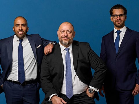 From left: Faris Al-Obaid, Steve Khayat and Dr Mussaad Al-Razouki