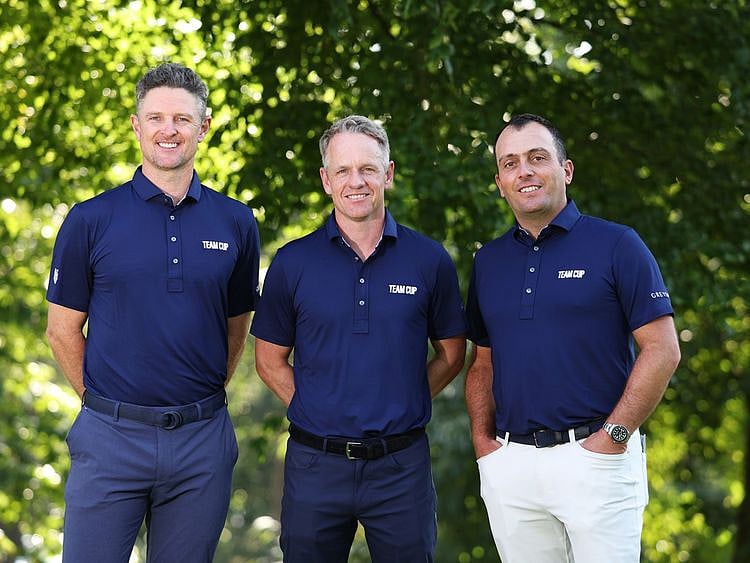 Justin Rose, Luke Donald and Francesco Molinari pictured together