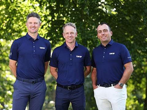 Justin Rose, Luke Donald and Francesco Molinari pictured together