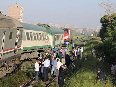 The derailed carriages were separated from the train, allowing it to continue its journey to Cairo, reports said.