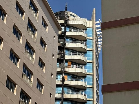 Dubai Civil Defence Operations Room had received a report at 3:44 am on Tuesday from an individual reporting a fire in the building