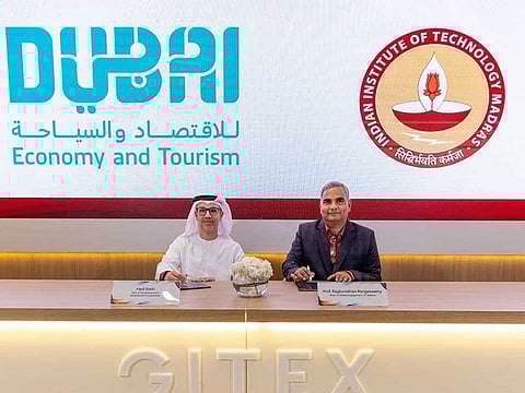 Hadi Badri, CEO of Dubai Economic Development Corporation (DEDC) and Prof Raghunathan Rengaswamy, Dean, Global Engagement of IIT Madras.