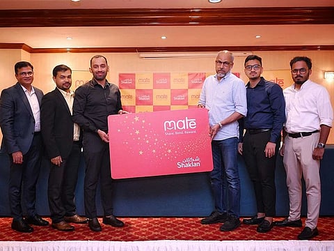Shaklan group management launches loyalty program MATE at a press conference in Dubai. 