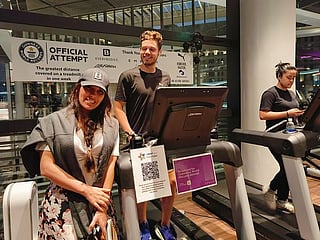 Watch: British dad running on treadmill for a cause, also to break Guinness record in Dubai