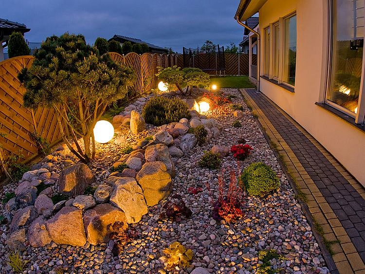 Shining backyard