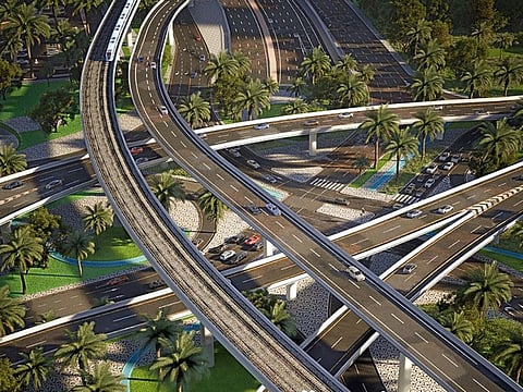 The project includes constructing five bridges spanning 5,000 metres in total, while the roundabout will become an intersection 