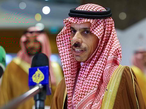 Saudi Foreign Minister Prince Faisal bin Farhan said nearly 90 “states and international organisations” were taking part in the two-day meeting in Riyadh.