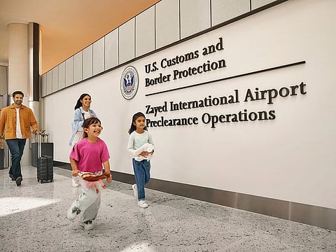 The new preclearance facility eliminates the need for lengthy queues upon arrival in the US, for all passengers when travelling to the United States from Abu Dhabi.