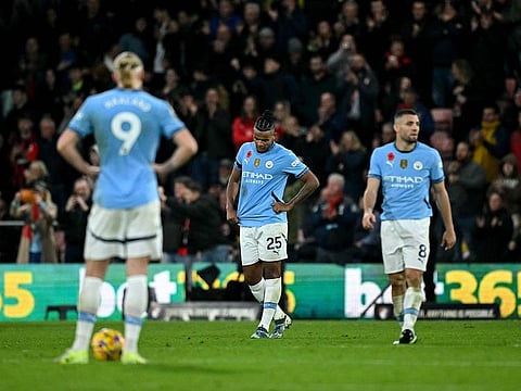 Manchester City suffered a shock defeat at Bournemouth.
