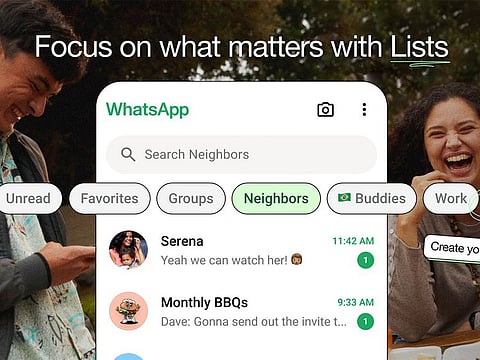 The new Custom Lists feature is now rolling out to users, and WhatsApp plans to continue expanding its functionality to further enhance user experience.