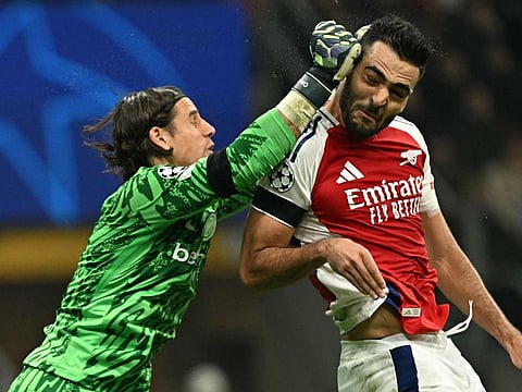 Arsenal fell to defeat at the San Siro