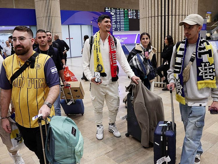 Fans of the Israeli football club Maccabi Tel Aviv