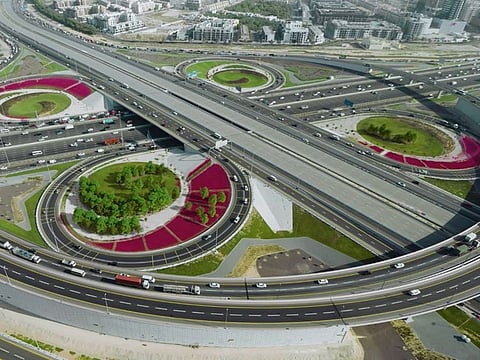 Intersection of Al Khail Street with Sheikh Mohammed bin Zayed Street