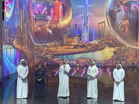 Dubai Festivals and Retail Establishment (DFRE) officials announce the lineup of events and raffles for the 30th edition of the Festival at a press conference on Tuesday