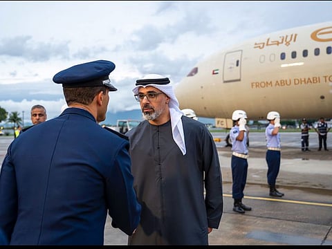 Sheikh Khaled bin Mohamed bin Zayed Al Nahyan, Crown Prince of Abu Dhabi, arrived in Brazil on an official visit to attend the 19th G20 summit which will take place on November 18 and 19.