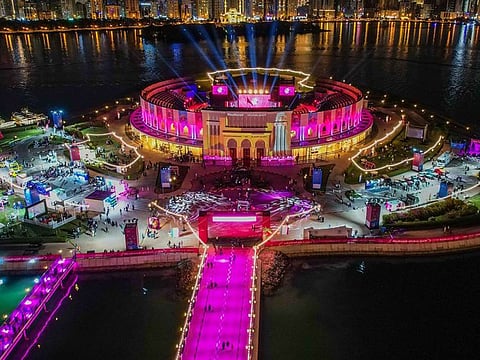 The venue in Khalid Lagoon comes to life during major events such as the Events Festival